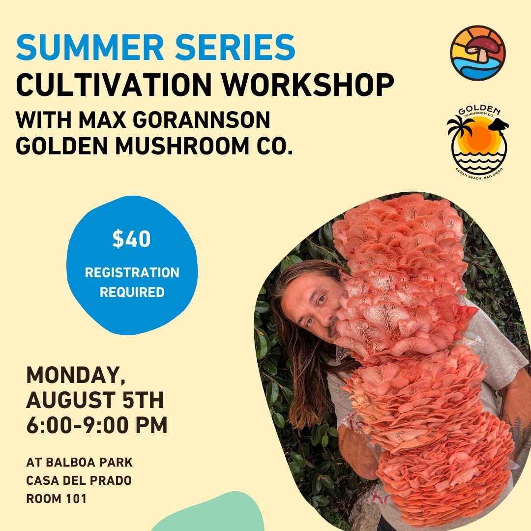 An informational flyer for our upcoming cultivation workshop on August 5